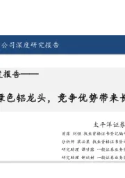 云铝股份深度报告:一体化绿色铝龙头,竞争优势带来长期成长