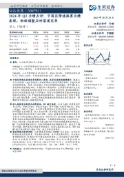 2024年Q3业绩点评：中国区降速拖累业绩表现，积极调整应对渠道变革