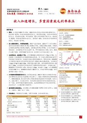 2024年三季报点评:收入加速增长,多重因素致毛利率承压