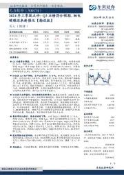 2024年三季报点评:Q3业绩符合预期,钠电硬碳迎来新催化【勘误版】