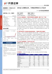 公司信息更新报告:2024Q3业绩高成长,车规级封测助力公司成长