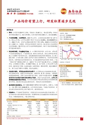 产品均价有望上行，研发积累逐步兑现