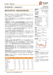 嘉好股份财务并表,硅碳负极项目稳步推进