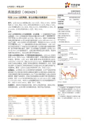 电视ODM出货亮眼,新业务整合拖累盈利