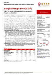 3Q24 earnings below expectations due to margin contraction