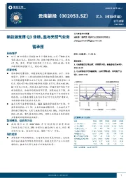 新能源支撑Q3业绩，盐与天然气业务暂承压