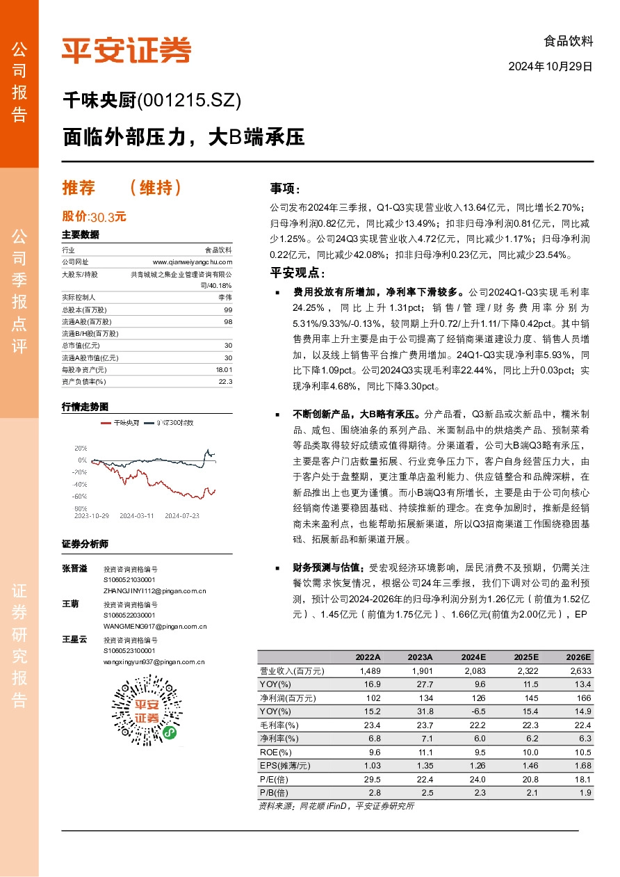 面临外部压力，大B端承压