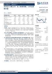 2024Q3业绩点评:收入略超预期,大单品持续放量