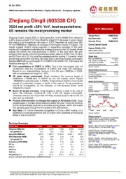 3Q24 net profit +38% YoY, beat expectations; US remains the most promising market