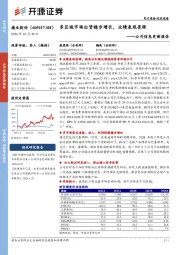 公司信息更新报告:多区域市场出货稳步增长,业绩表现亮眼