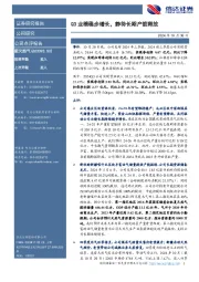 Q3业绩稳步增长,静待长期产能释放