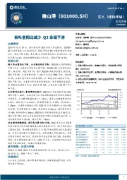 吞吐量同比减少，Q3业绩下滑