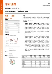 国内增长承压,海外表现亮眼