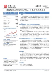 2024Q3业绩延续高增长，降本增效效果显著