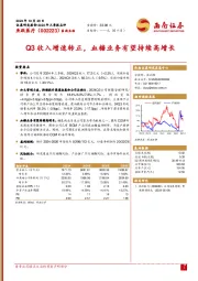 Q3收入增速转正，血糖业务有望持续高增长