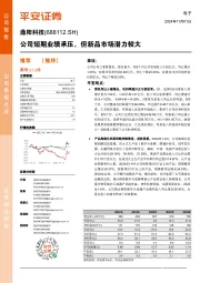 公司短期业绩承压,但新品市场潜力较大