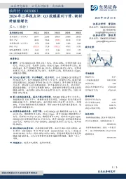 2024年三季报点评:Q3胶膜盈利下滑、新材料继续增长