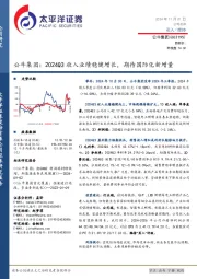公牛集团:2024Q3收入业绩稳健增长,期待国际化新增量