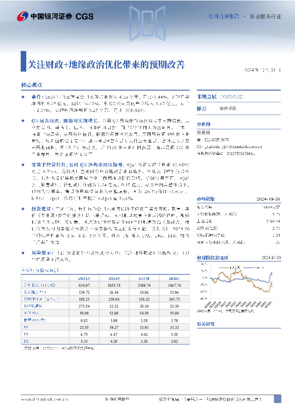 关注财政+地缘政治优化带来的预期改善
