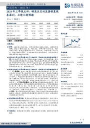 2024年三季报点评:特高压交付显著修复报表盈利,业绩大超预期
