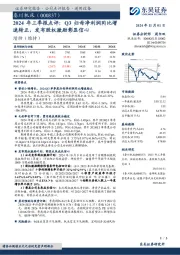 2024年三季报点评:Q3归母净利润同比增速转正,发布股权激励彰显信心