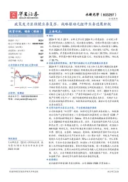 政策发力显微镜业务复苏,战略驱动元组件业务进展积极