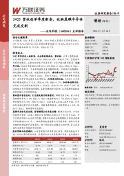 点评报告：24Q3营收创单季度新高，收购晟碟半导体完成交割