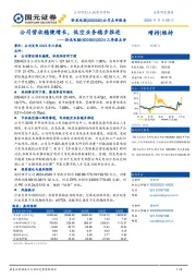 2024三季报点评:公司营收稳健增长,低空业务稳步推进
