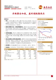 并购整合加速,盈利端短期承压