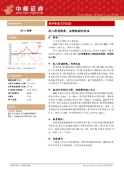 收入再创新高，业绩短期仍承压