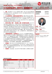2024年三季报点评:Q3利润端同比减亏,期待华为、数据要素进展
