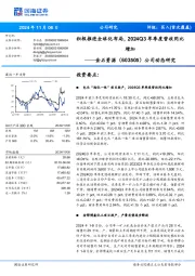 公司动态研究：积极推进全球化布局，2024Q3单季度营收同比增加
