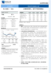 业绩持续增长,海外市场持续推进