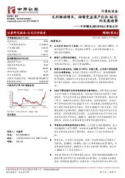 3季报点评:毛利维持增长,持续受益国产化和AI化的发展趋势