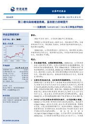 2024年三季报点评报告：第二增长曲线增速亮眼，盈利能力持续提升