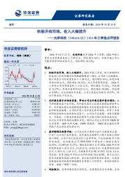 2024年三季报点评报告:积极开拓市场,收入大幅提升