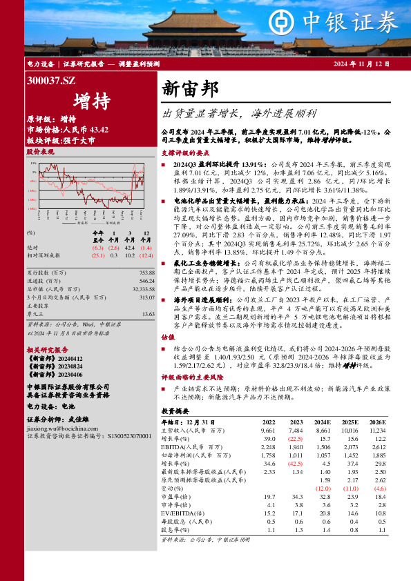 出货量显著增长，海外进展顺利