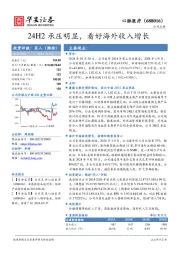 24H2承压明显,看好海外收入增长