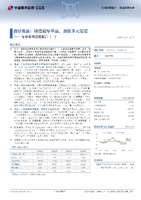 零食系列深度报告（二）：劲仔食品：铸造冠军单品，劲拓多元渠道