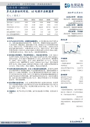 多元业务协同布局,AI电源开启新篇章