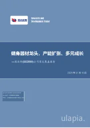 公司首次覆盖报告：健身器材龙头，产能扩张、多元成长