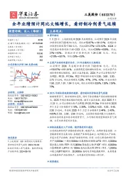 全年业绩预计同比大幅增长,看好制冷剂景气延续