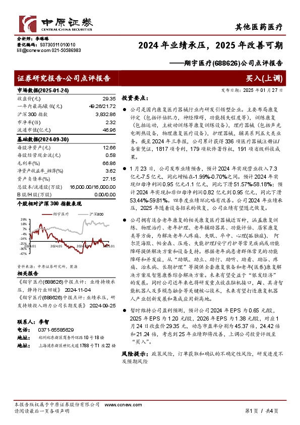 公司点评报告：2024年业绩承压，2025年改善可期