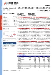 公司信息更新报告:与华为就智选模式深度合作,转型积极推进反转可期
