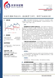安迪苏2024年报点评：蛋氨酸景气回升，特种产品韧性凸显