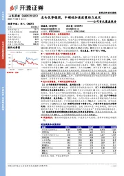 公司首次覆盖报告:龙头优势稳固,中硼硅加速放量助力成长