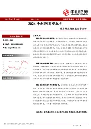 赛力斯业绩预盈公告点评：2024净利润有望扭亏