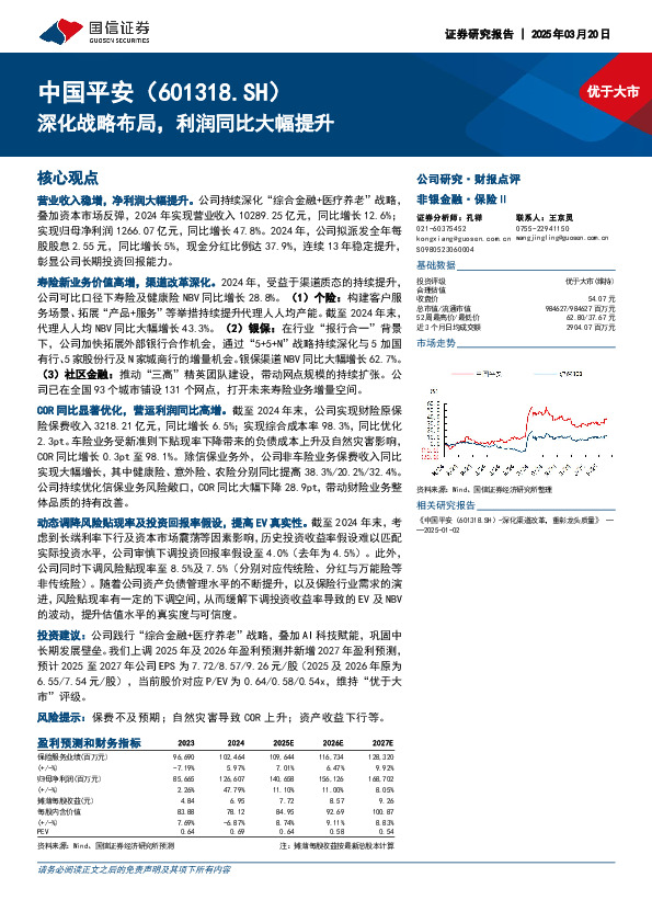 深化战略布局，利润同比大幅提升