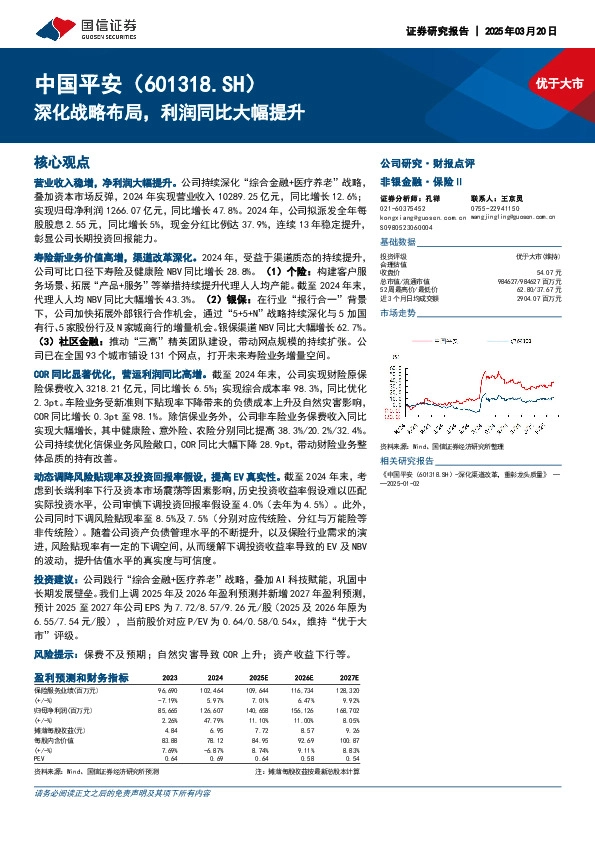 深化战略布局，利润同比大幅提升