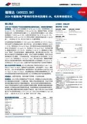 2024年剔除地产影响归母净利润增长6%,毛利率持续优化